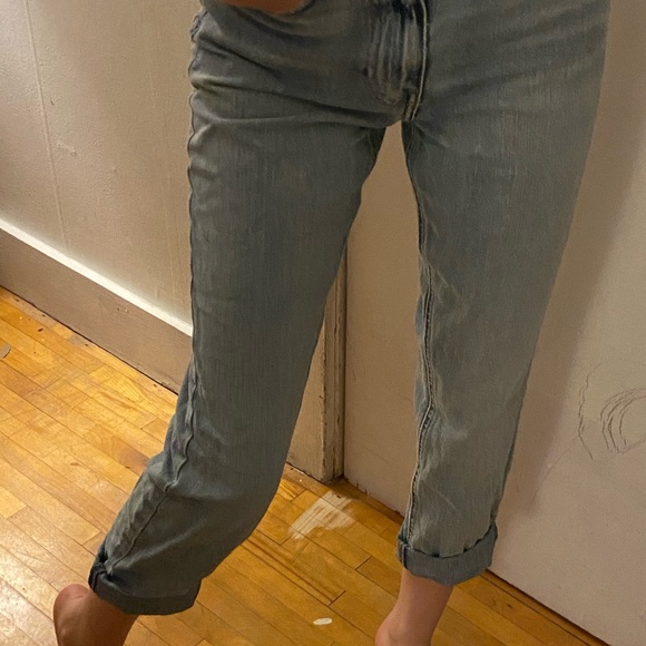 New Light Blue River Island Mom Jeans - Picture 4 of 8